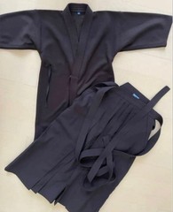 Japanese Kendo Gi Jacket Hakama Pants Set Elementary School Club Uniform