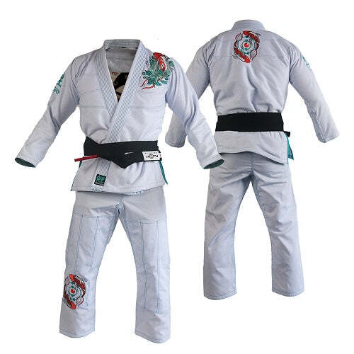 Fluory Grappling Kio Fish BJJ Gi White