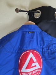 Gracie Barra Limited Edition Ripstop Trainlite Blue Kimono Top Jacket 1 Piece A2