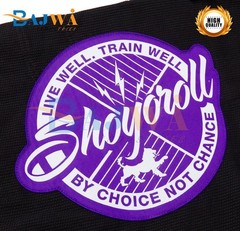 Shoyoroll Black Brazilian Jiu-Jitsu (BJJ) Gi Jacket with Purple Patches