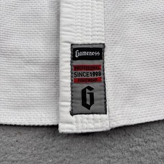 Gameness Gi/Kimono Jacket Adult A0 White BJJ Jiu Jitsu MMA (Jacket Only )