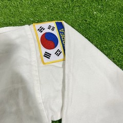 century taekwondo Gi Size 3 Top White Chung Do Kwan US Flag Korean Flag EUC