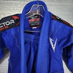 Vector Sports Gear Kids K1 Attila Series Brazilian Jiu Jitsu Gi Suit Preowned.