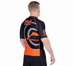 Fuji Peak Judo MMA BJJ Jiu Jitsu ShortSleeve Short Sleeve SS Rashguard – Orange