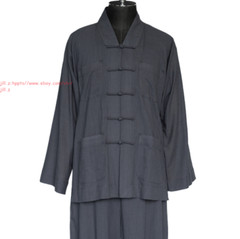 Cotton Meditation Buddhist Monk Clothes Summer Kung Fu Tai Chi Shaolin Uniforms
