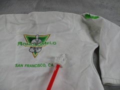 Romulo Melo Brazilian Jiu-Jitsu Gi Jacket Mens Small White A1 Patch Logo