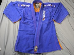 Elite Sports BJJ Gi Jacket Mens Small A1 Blue Kimono Brazilian Jiu Jitsu MMA