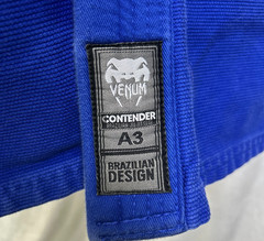Venum Contender A3 Brazilian JIU-JITSU Gi Solid Blue Adult Men’S Top/ Pants/Belt