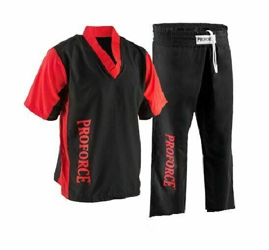 ProForce Demo Team Uniform Martial Arts Karate Competition – Black & Red