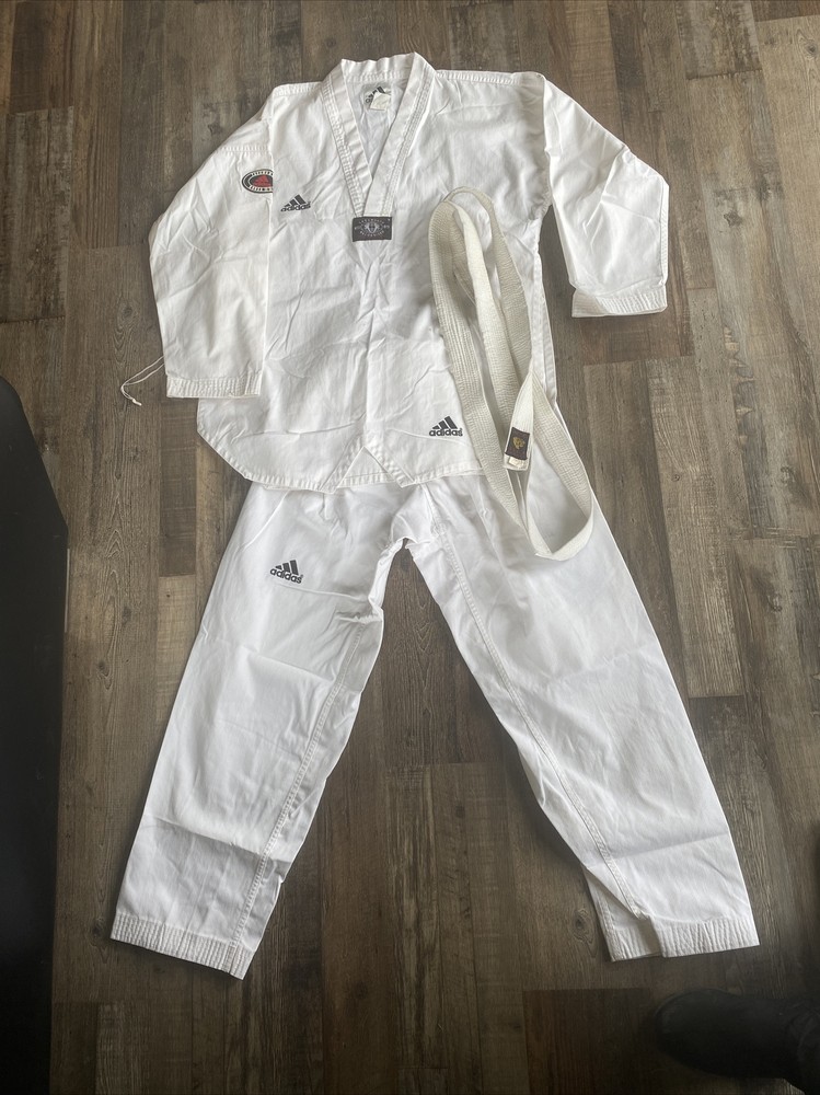 Vintage Adidas Taekwondo Shirt Pants Gi 4 Martial Arts Uniform Jujutsu 80s 90s