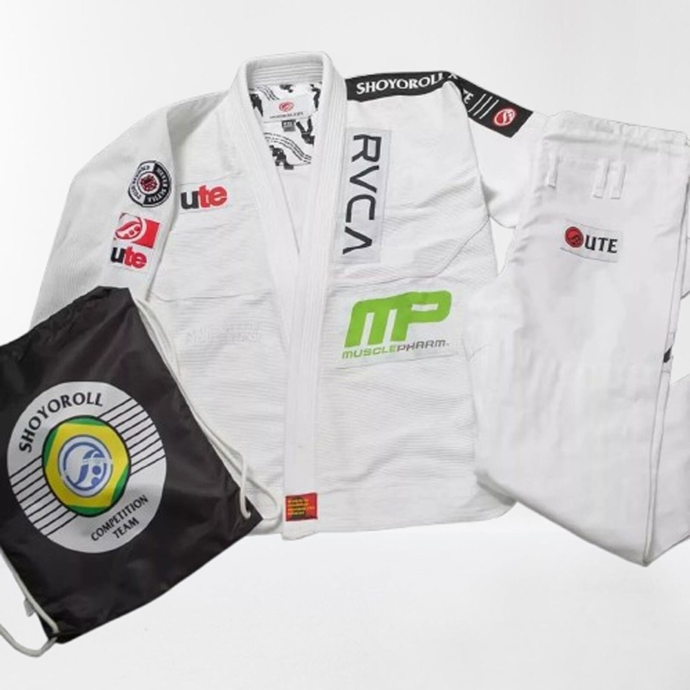 Shoyoroll RVCA Jiu-Jitsu Gi Batch #94 UTE BJJ GI White Uniform 450 GSM With Bag