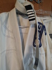 SBG Gi Youth Child White Blue Straight Blast Gym Jiujitsu Gym Complete Set C1 C2