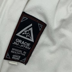 Gracie Jiu-Jitsu Classic Gi Size 00/120 (kids4-7)White BJJ MMA Kimono With Belt