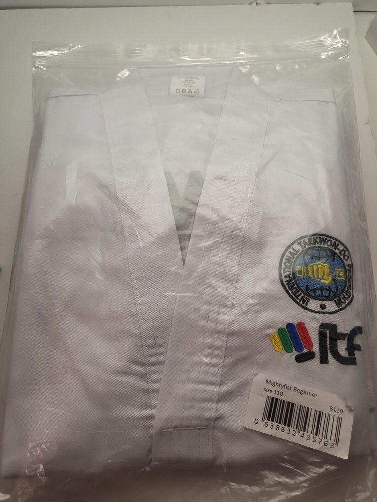 MIghtyFist NZ Taekwon-Do Beginner Uniforms ITF Approved 110cm