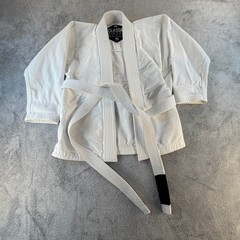 Classic Kimono Youth Y0 Brazilian Jiu Jitsu Gi White Belt CompridoBJJ Patch