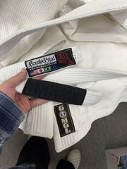 Get Off Me Gear Brazilian Jiu Jitsu Gi Size A-3 White BJJ Martial Arts