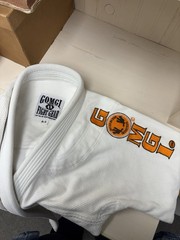 Get Off Me Gear Brazilian Jiu Jitsu Gi Size A-3 White BJJ Martial Arts