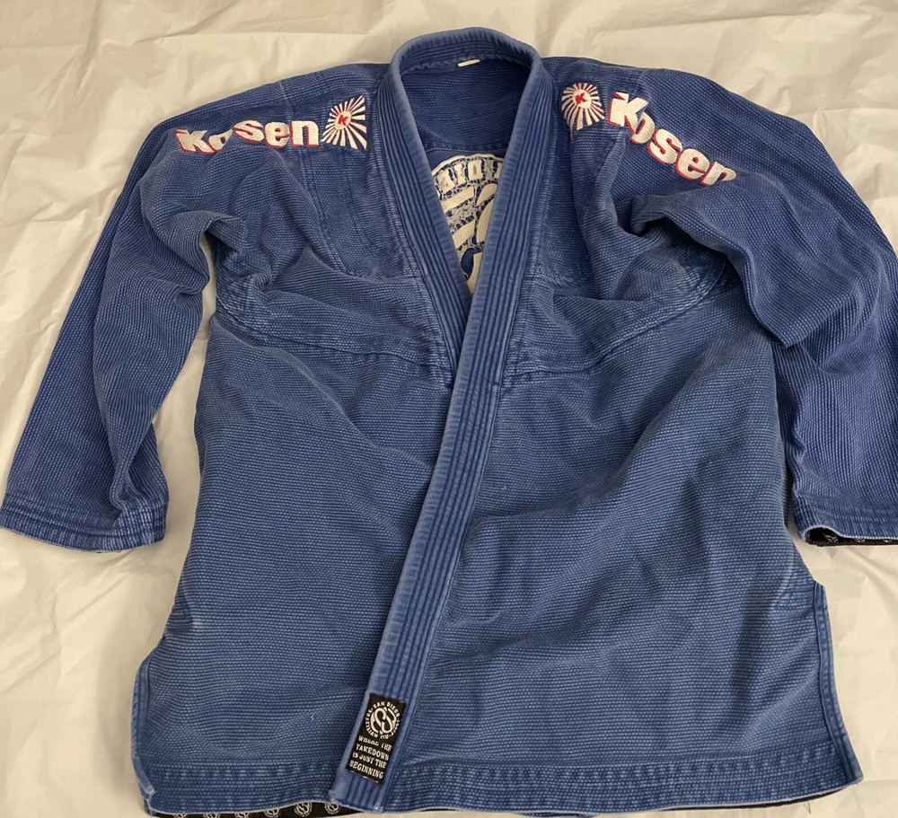 BJJ Gi Kosen Blue Jacket San Diego Brazilian Jiu-Jitsu Performance Wear see pic