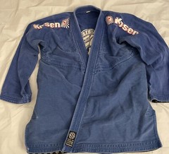 BJJ Gi Kosen Blue Jacket San Diego Brazilian Jiu-Jitsu Performance Wear see pic