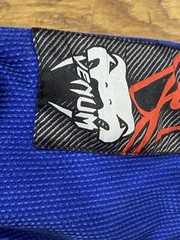 Venum BJJ GI Competitor Single Weave Blue Size A4 Adult Embroidered Patches