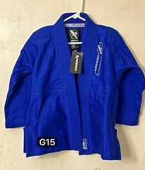 Hayabusa Kids BJJ Gi Y2 Blue Ripstop Pants 350GSM Pearl Weave NWT Jujitsu MMA