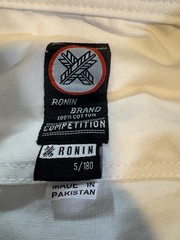 Ronin Mens Competition White Judo Jiu-Jitsu Gi Uniform Jacket &Pants Adult 5/180