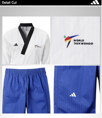 Adidas Poomsae WT Dan Uniform (Male) Taekwondo Dobok TKD Female Tae Kwon Do Gift