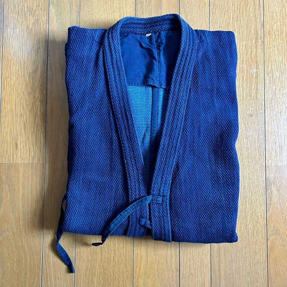 Japanese Kendo Gi Jacket Bushuichi 220 Double Real Indigo Dyed No 4