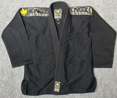 Kingz ONE Jiu Jitsu Gi Jacket A2L Black 100% Cotton BJJ Kimono Mens Top