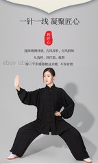 Soft Cotton Martial Arts Wing Chun Clothes Tai Chi Uniform Kung Fu Suit Summer