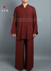 Unisex Buddhist Zen Clothing Shaolin Monk Kung Fu Martial Arts Wushu Uniforms