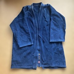 Japanese Kendo Gi Jacket Uniform Vintage Musashi Go Indigo Dyed Wear