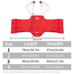 Traditional Taekwondo Chest Guard Kids Men Women Student Red Blue Karate Taekwon