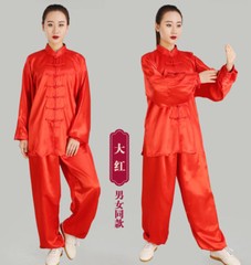 Chinese Kung Fu Tai Chi Silk Uniform Martial Arts Wushu Wing Chun Sets Unisex