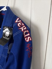 Verus New Blue Red And White Cotton Adult Jiu Jitsu Jacket A2 GLADIUS BRAZILIAN