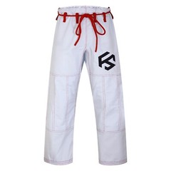 Felino White Adult Premium BJJ Gi Uniform Pearl Weave Brazilian Jiu Jitsu Kimono