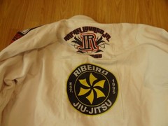 On The Mat Ju-Jitsu SLC 420 Shirt With Belt Size A3