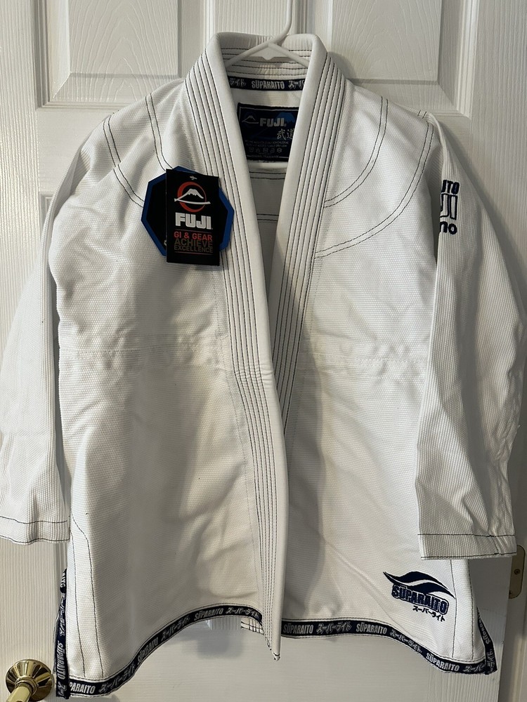 Kids Fuji Suparaito Kimono Gi White BJJ