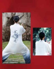 Kung Fu Shirts Wing Chun Sport Tops Martial Arts Taichi Uniform Gradient