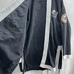 Vintage Taekwondo Martial Arts Karate Black Robe/Jacket W/ Patches