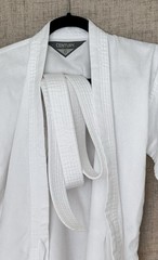 CENTURY Pro Force White Karate Gi Uniform Set w/ Belt, Kids Unisex Size 0