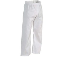 Thapur Sports Elite Lightweight Karate/Taekwondo Uniform Gi Pants, White/Black
