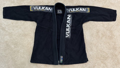 Mens Vulkan The Real Jiu Jitsu Black Top Pro A0 Fight Wear Cotton Jacket & Pants