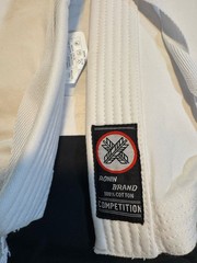 Ronin Mens Competition White Judo Jiu-Jitsu Gi Uniform Jacket &Pants Adult 5/180