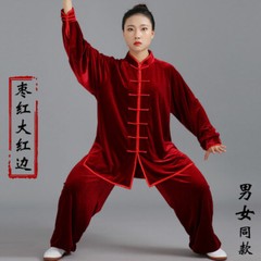 Women Men Martial Arts Uniform Yoga Tai Chi Sets Tang Kung Fu Suit Outfit Thicke