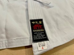 Shureido K-11 Size 4 Karate Gi Uniform set Made in Japan Okinawa karate brand