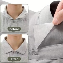 30Pcs Collar Support Stickers, Transparent PE Material, Disposable Shirt Coll…