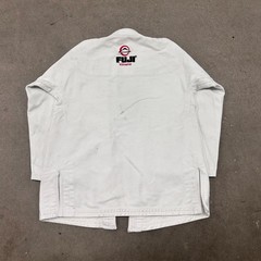 Fuji BJJ Jiu Jitsu Gi Kimono Jacket Unisex A1 White Cotton Embroidered Logo
