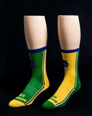 Brazilian Warrior flag 6″ Men’s and Women’s cycling sock with compression.
