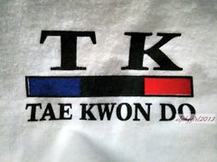T.K Taekwondo White Tae kwondo Martial Arts T-Shirt Size XL Vintage L203